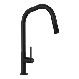 Baterie bucătărie Schock Talinos Negru cu cap extractibil, cartuș ceramic