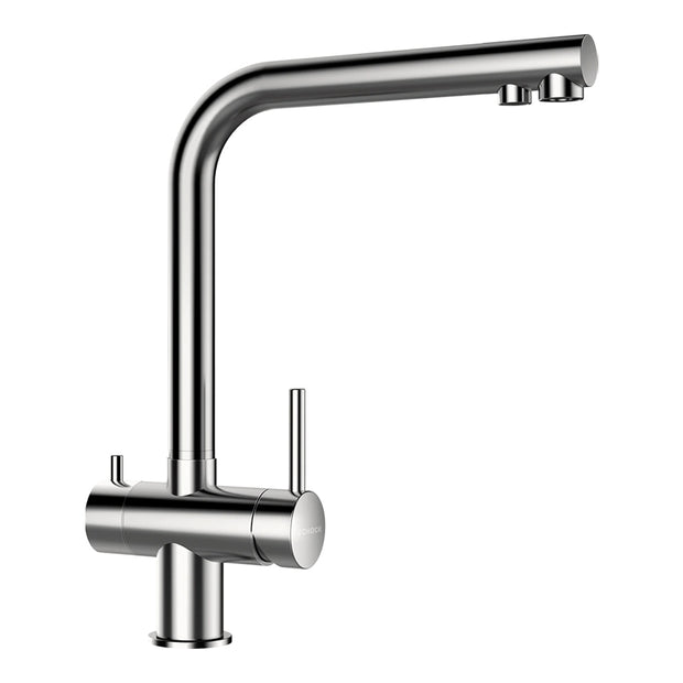 Baterie bucătărie Schock Vitus Inox Periat, 3 căi, cartuș ceramic