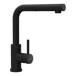 Baterie bucătărie Schock Kantus negru cu cap extractibil, cartuș ceramic
