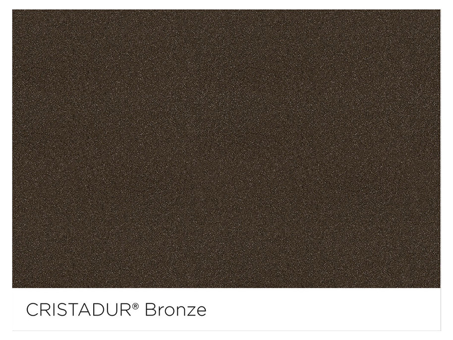 Chiuvetă bucătărie granit compozit Schock Greenwich N-100S Bronze 406x456 mm, montaj pe/sub blat, maro bronz