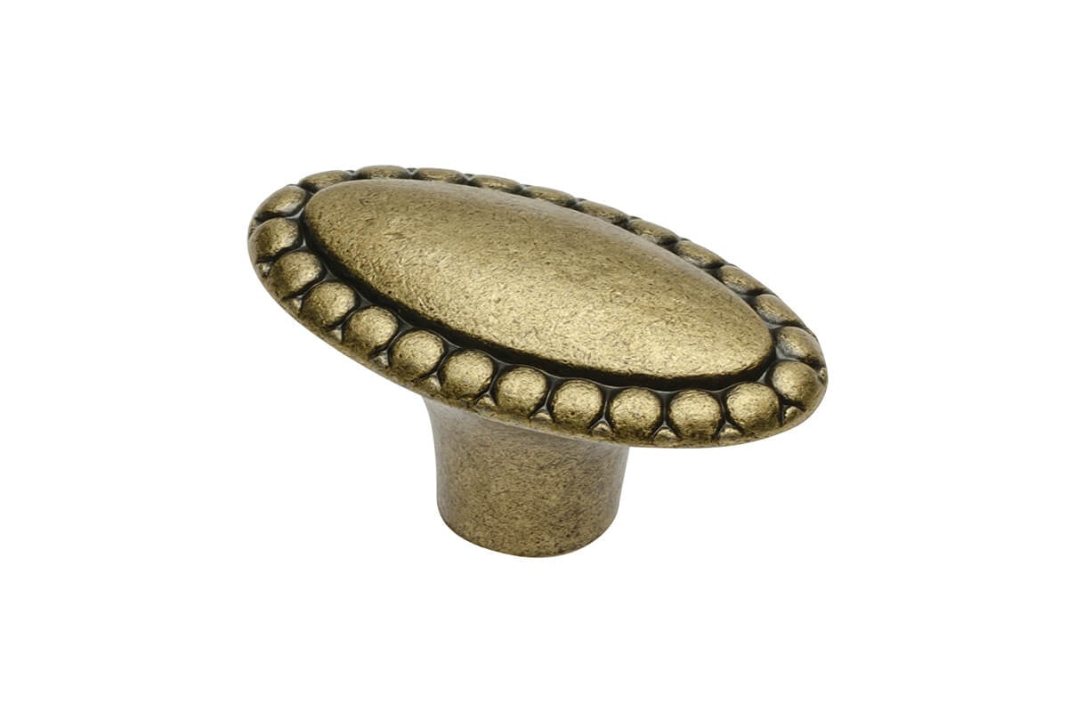 Buton mobilă GZ-1148 39x21 mm, alamă antichizată
