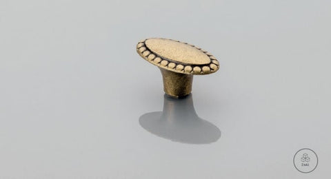 Buton mobilă GZ-1148 39x21 mm, alamă antichizată