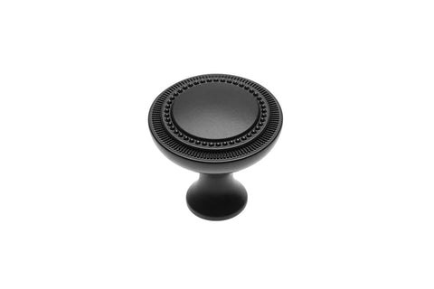 Buton mobilă IMPERIA 31x31 mm, negru mat