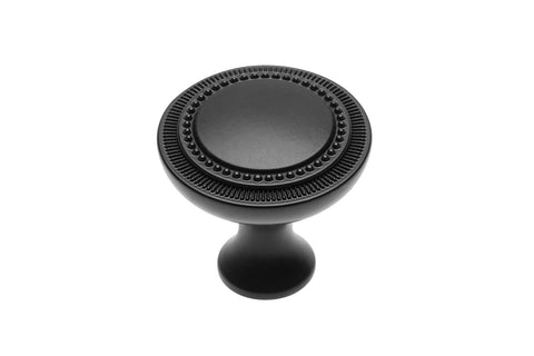 Buton mobilă IMPERIA 31x31 mm, negru mat