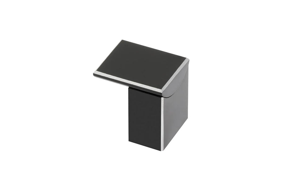 Buton mobilă ARES 30x25 mm, negru mat