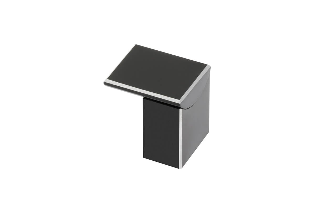 Buton mobilă ARES 30x25 mm, negru mat