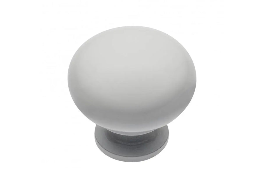 Buton mobilă BERGAMO 32x30 mm, alb mat