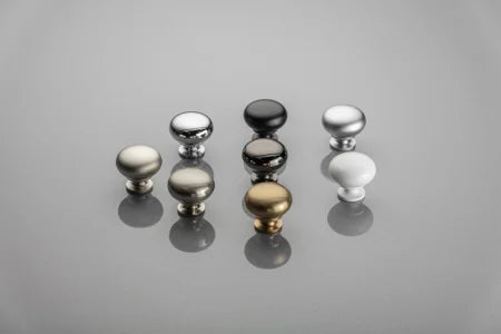 Buton mobilă BERGAMO 32x30 mm, negru mat
