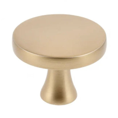 Buton mobilă DUNE 33x26 mm, alamă satinat