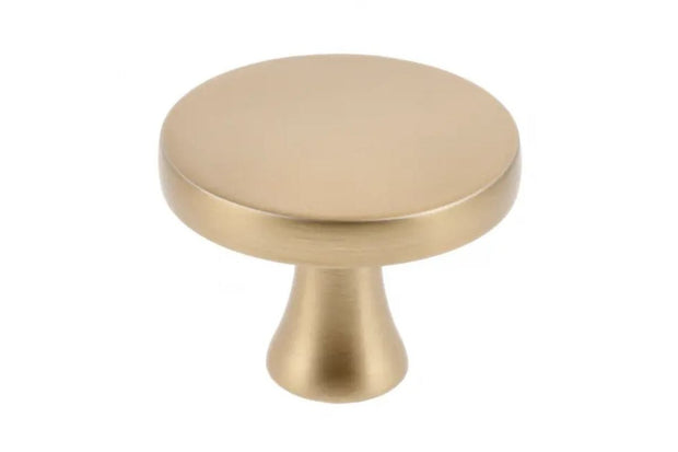 Buton mobilă DUNE 33x26 mm, alamă satinat