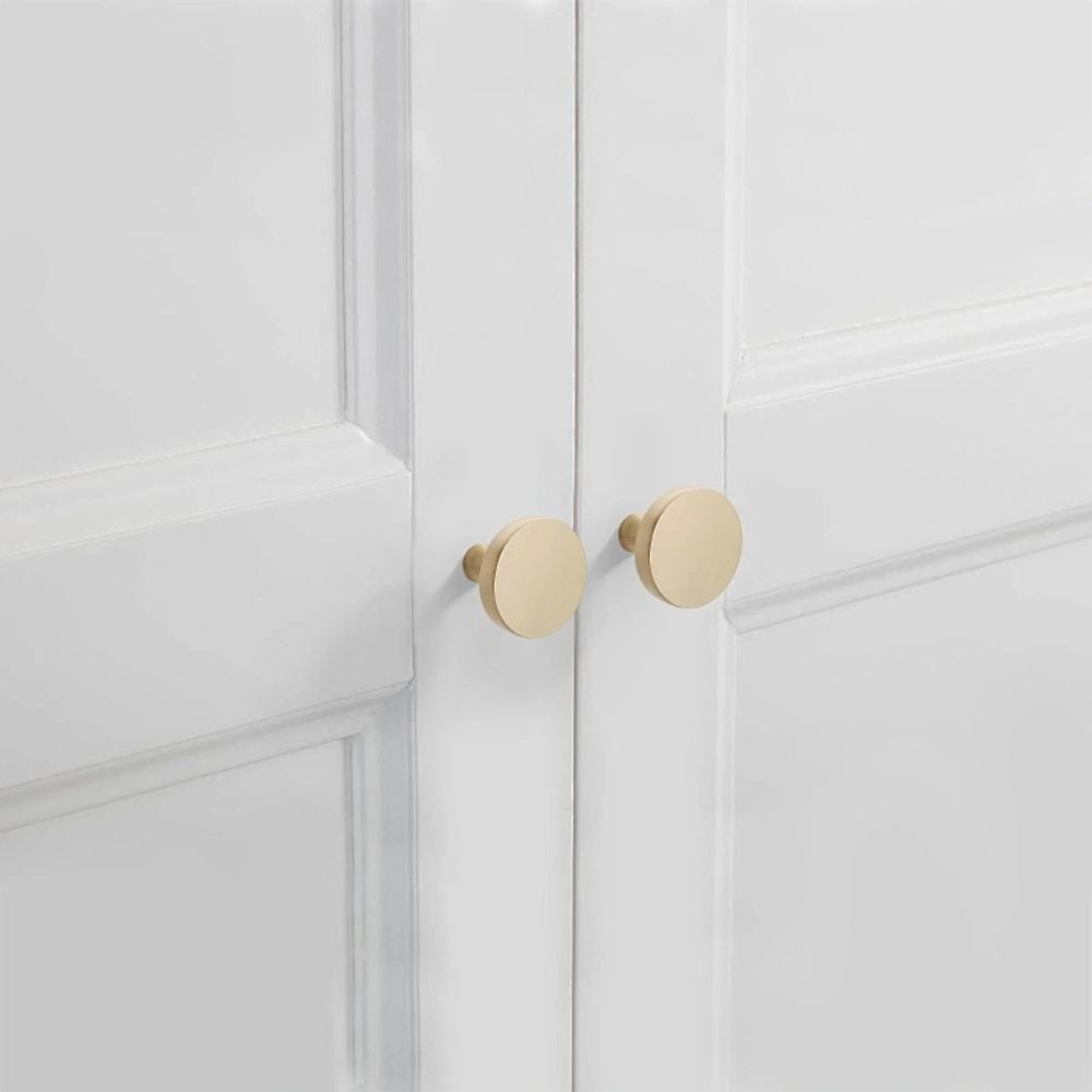 Buton mobilă DUNE 32x26 mm, brushed gold