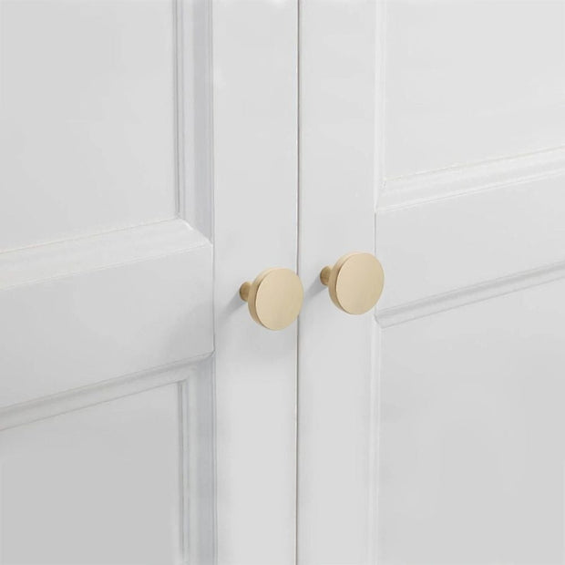 Buton mobilă DUNE 32x26 mm, brushed gold