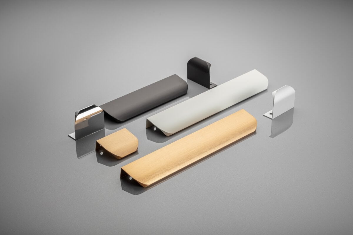 Buton mobilă HEXA 50 mm, brushed gold