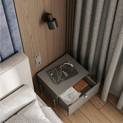 Buton mobilă HEXA 50 mm, brushed gold