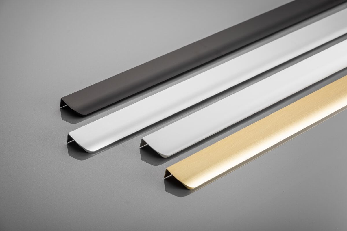 Buton mobilă HEXA 50 mm, brushed gold