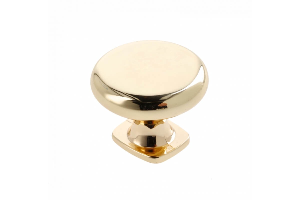 Buton mobilă LORENA 33x26 mm, shiny gold