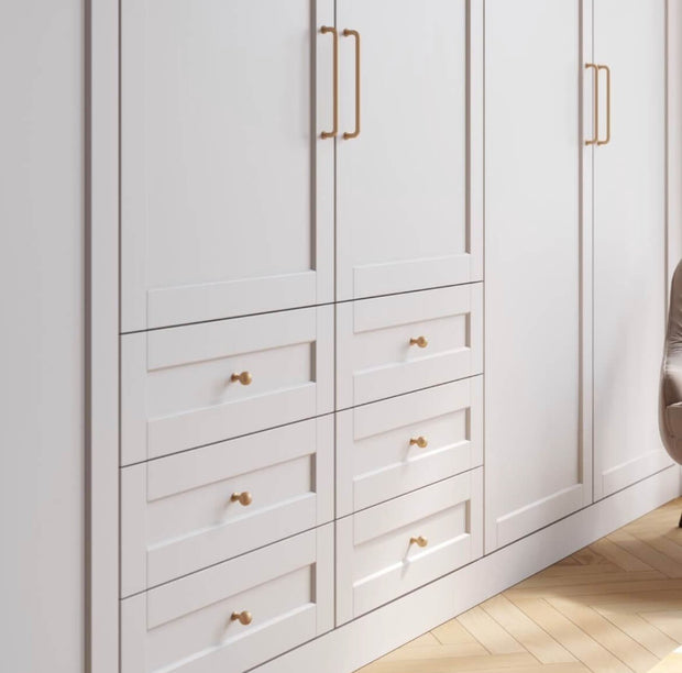 Buton mobilă NORD 20x33 mm, auriu periat