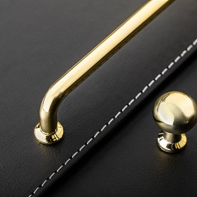 Buton mobilă NORD 20x33 mm, shiny gold