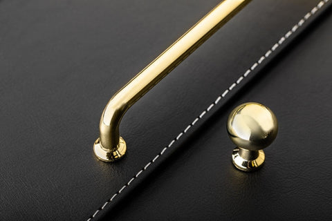 Buton mobilă NORD 20x33 mm, shiny gold
