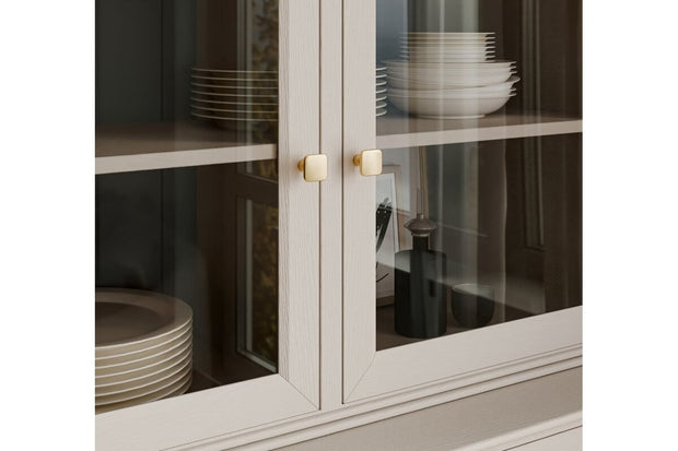 Buton mobilă PIAZZA 30x30 mm, brushed gold