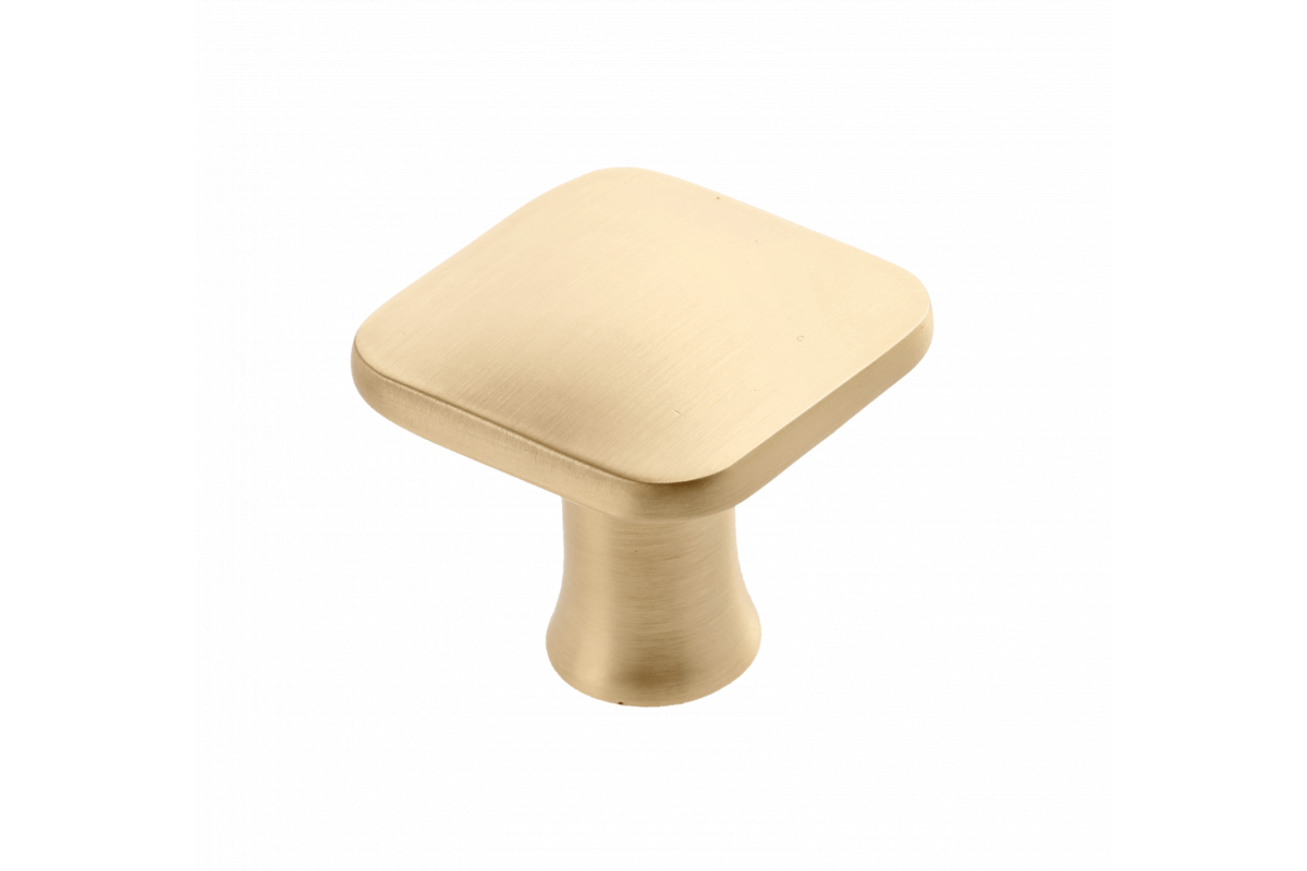 Buton mobilă PIAZZA 30x30 mm, brushed gold