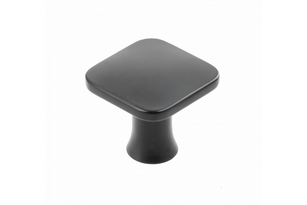 Buton mobilă PIAZZA 30x30 mm, negru mat