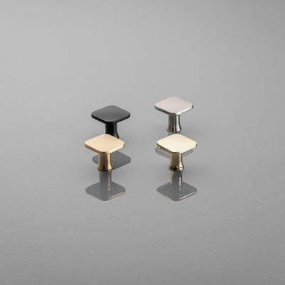 Buton mobilă PIAZZA 30x30 mm, negru mat