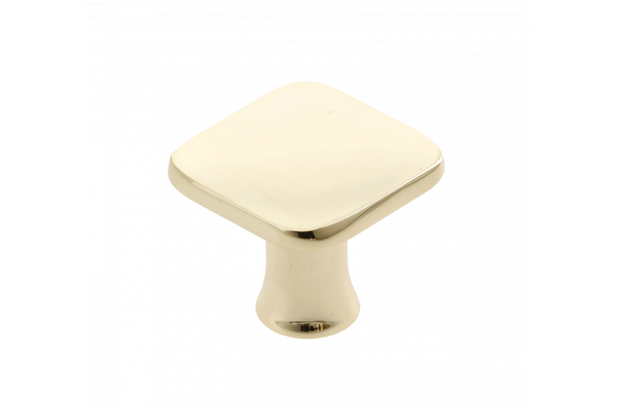 Buton mobilă PIAZZA 30x30 mm, shiny gold
