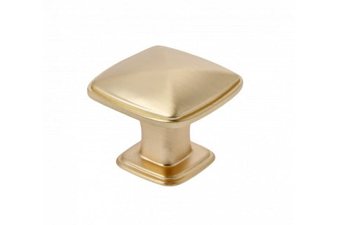 Buton mobilă POINT 30x24 mm, brushed gold