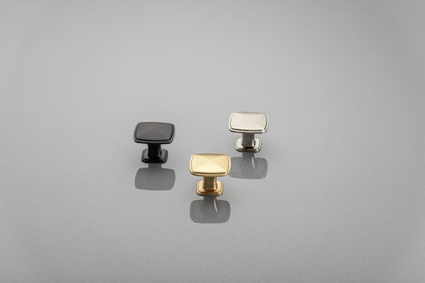 Buton mobilă POINT 30x24 mm, negru mat