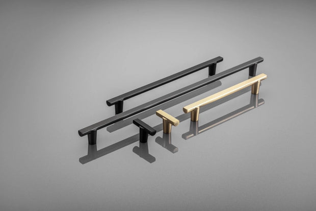 Buton mobilă RAY 40x25 mm, brushed gold