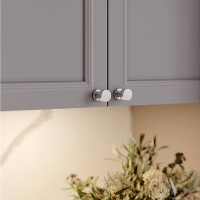 Buton mobilă RING 26x31 mm, inox