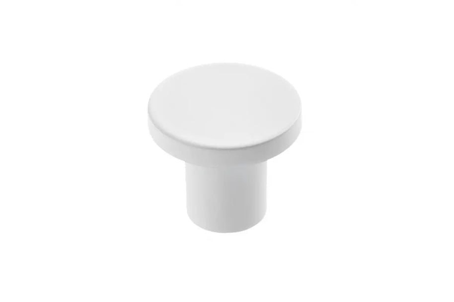 Buton mobilă SPOT 24x21 mm, alb mat