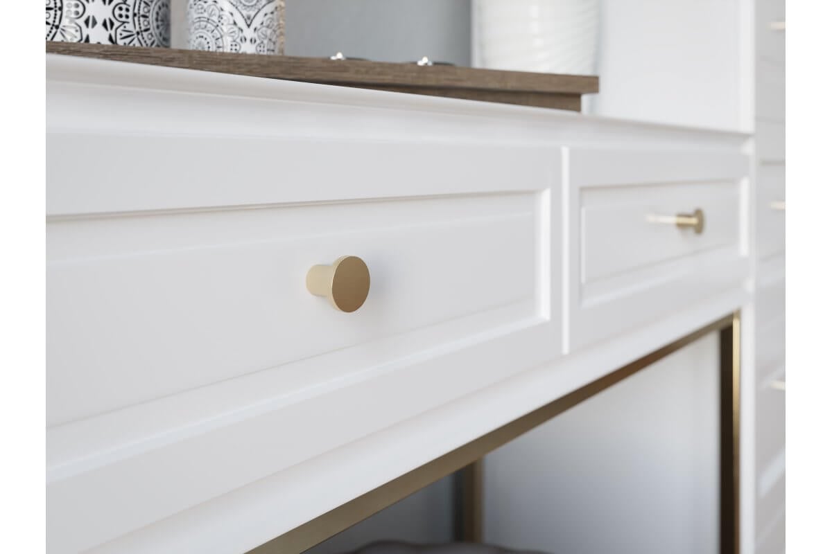 Buton mobilă SPOT 24x21 mm, brushed gold