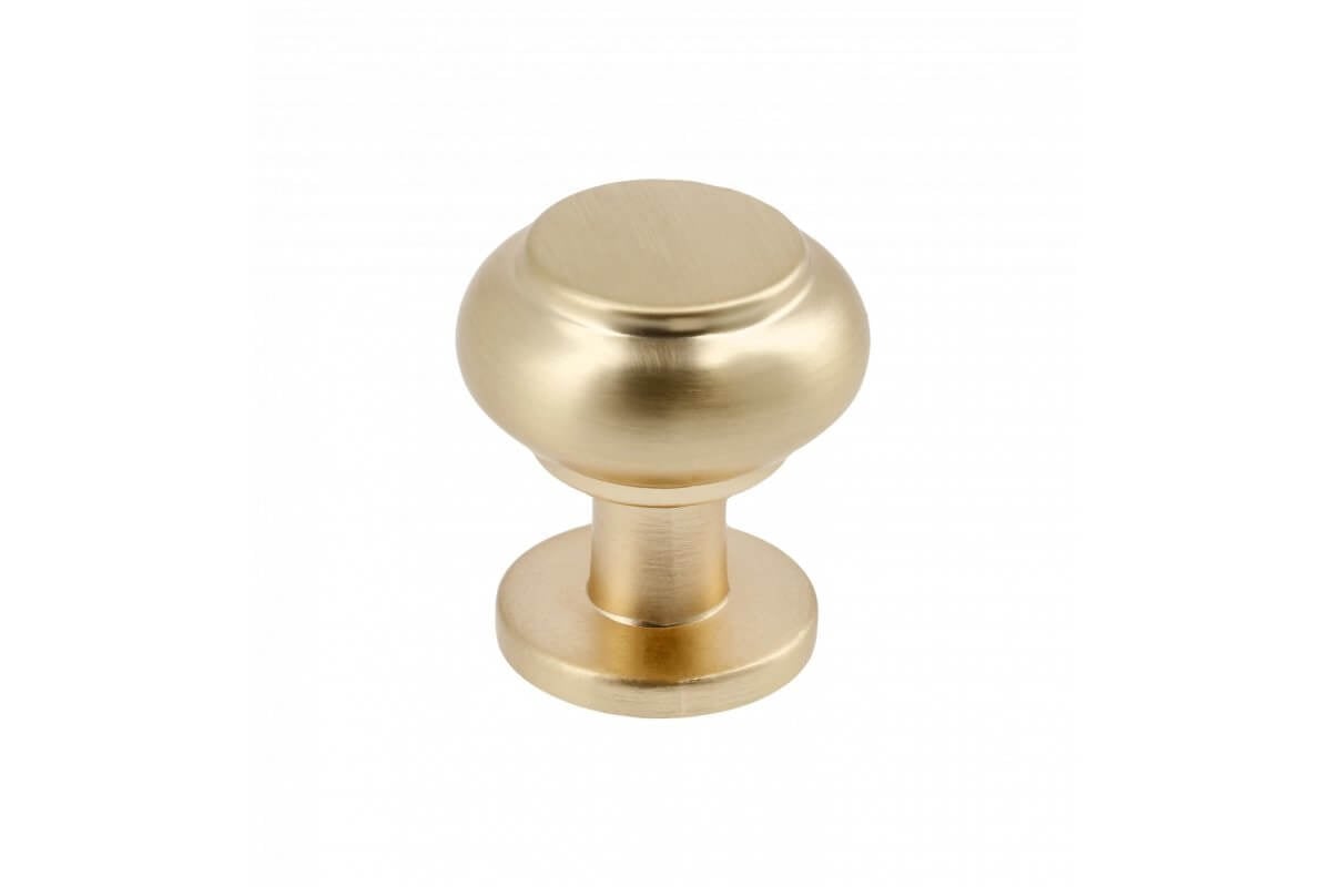 Buton mobilă STILO 33x31 mm, brushed gold