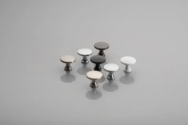 Buton mobilă UDINE 29x25 mm, crom