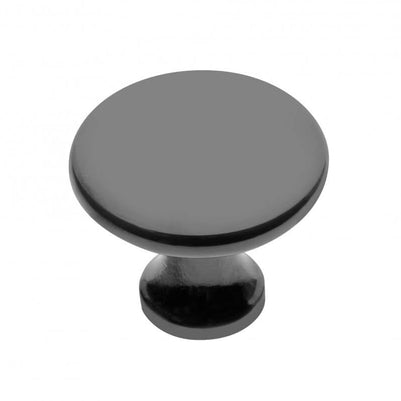 Buton mobilă UDINE 29x25 mm, negru lucios