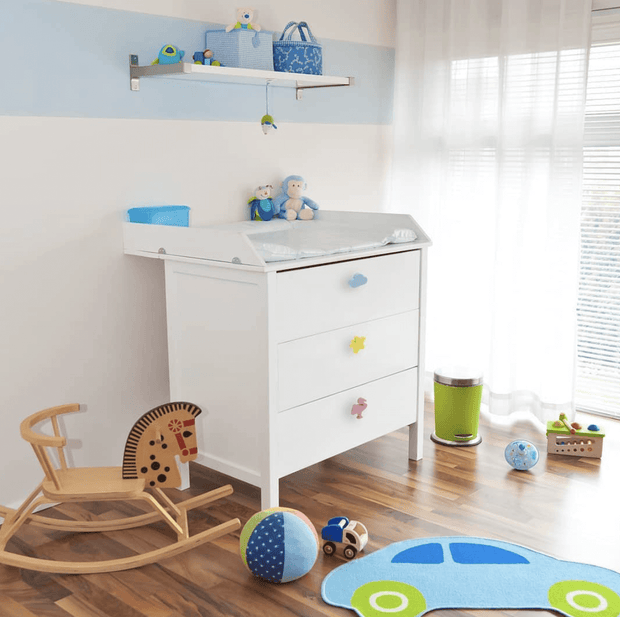 Buton mobilă copii STAR 50x48 mm, galben