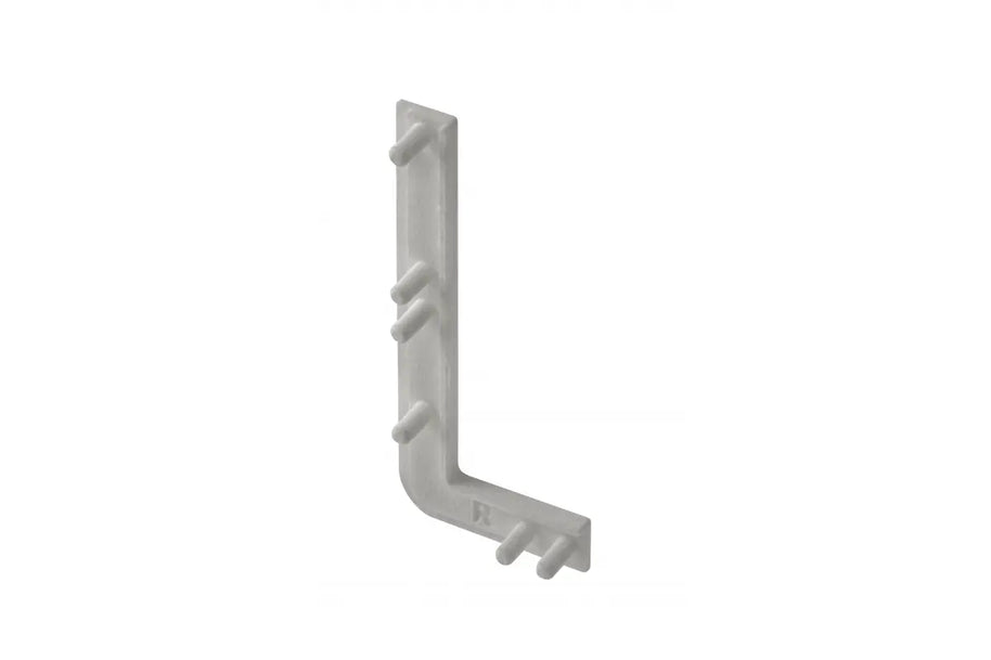 Capac deschis profil VELLO L, dreapta, inox