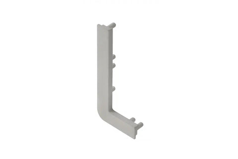 Capac deschis profil VELLO L, stânga, inox