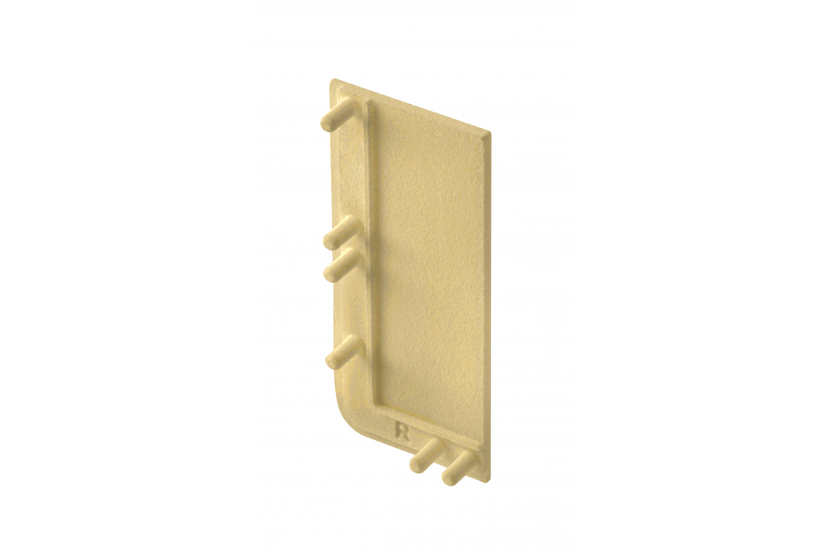 Capac lateral plin dreapta mâner profil VELLO L, gold