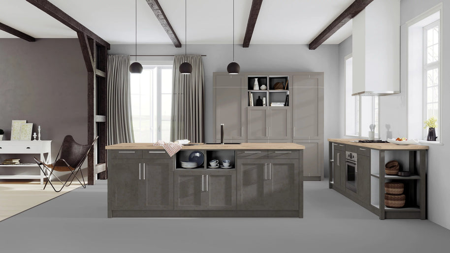 RENOLIT 3D Thermolaminate – Cubanit Grey Premier Matt