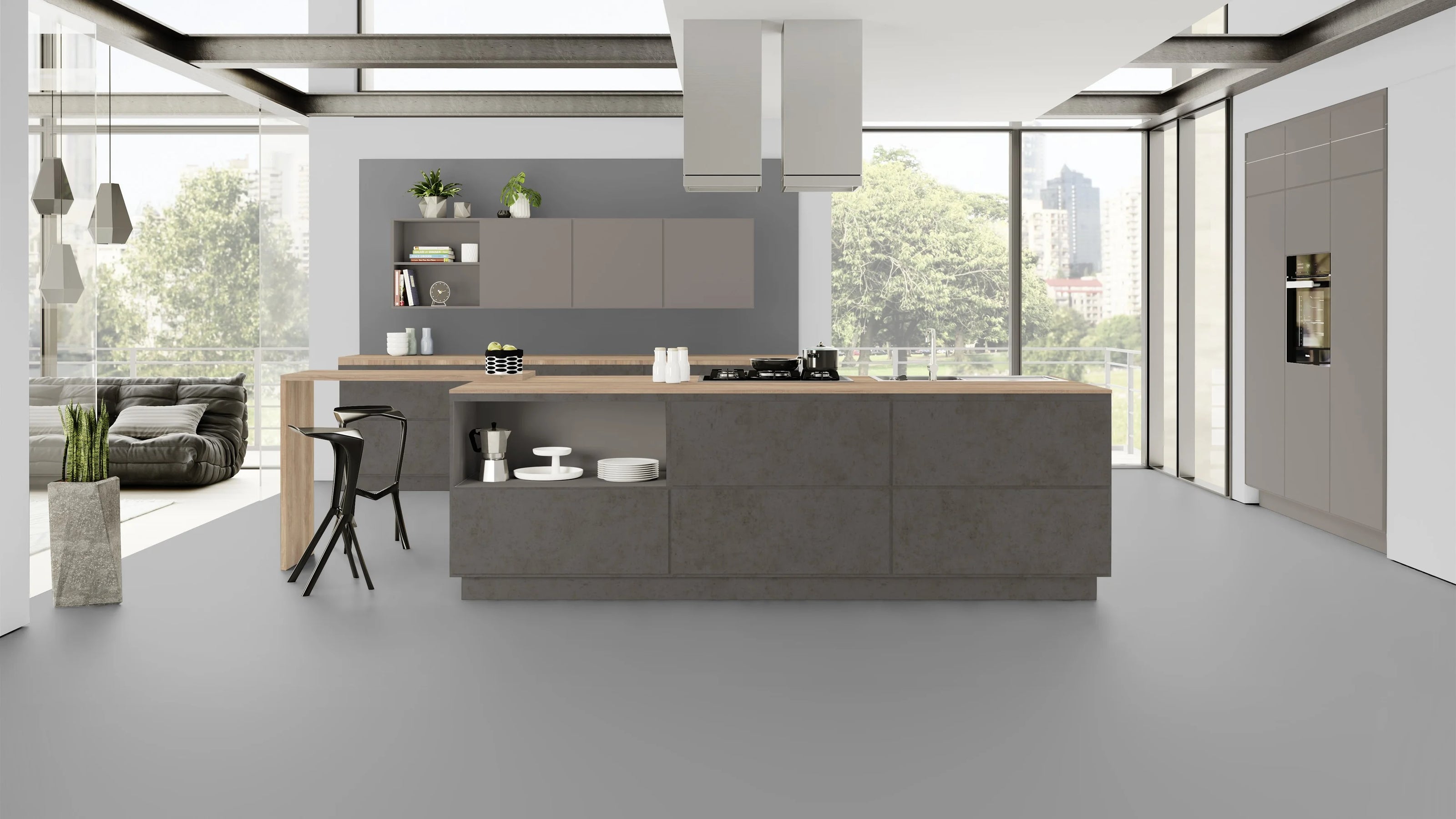 RENOLIT 3D Thermolaminate – Cubanit Grey Premier Matt