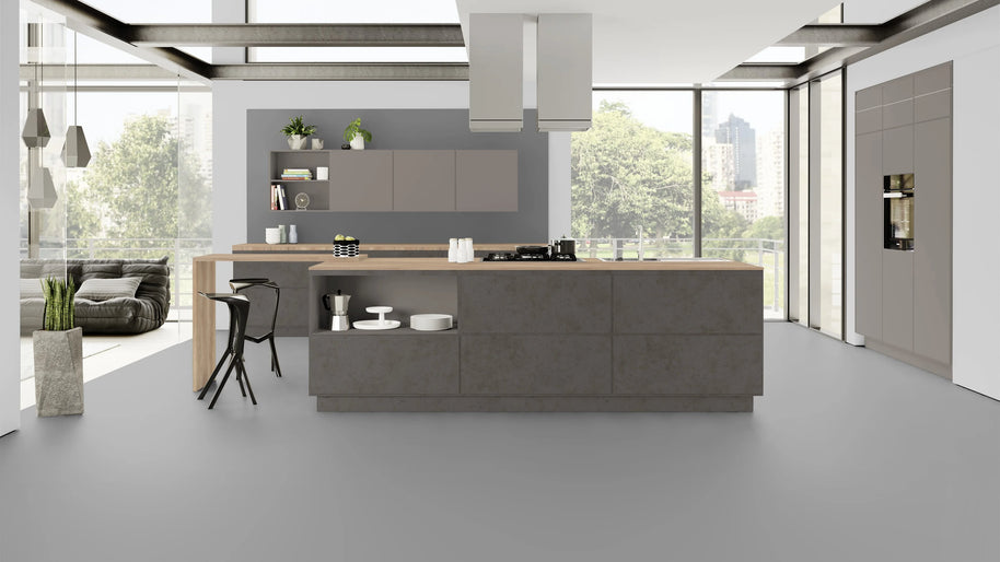 RENOLIT 3D Thermolaminate – Cubanit Grey Premier Matt