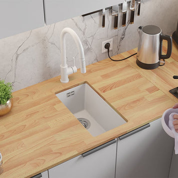 Chiuvetă granit sub blat London 45 XXL – Cuvă 370×430×200 mm