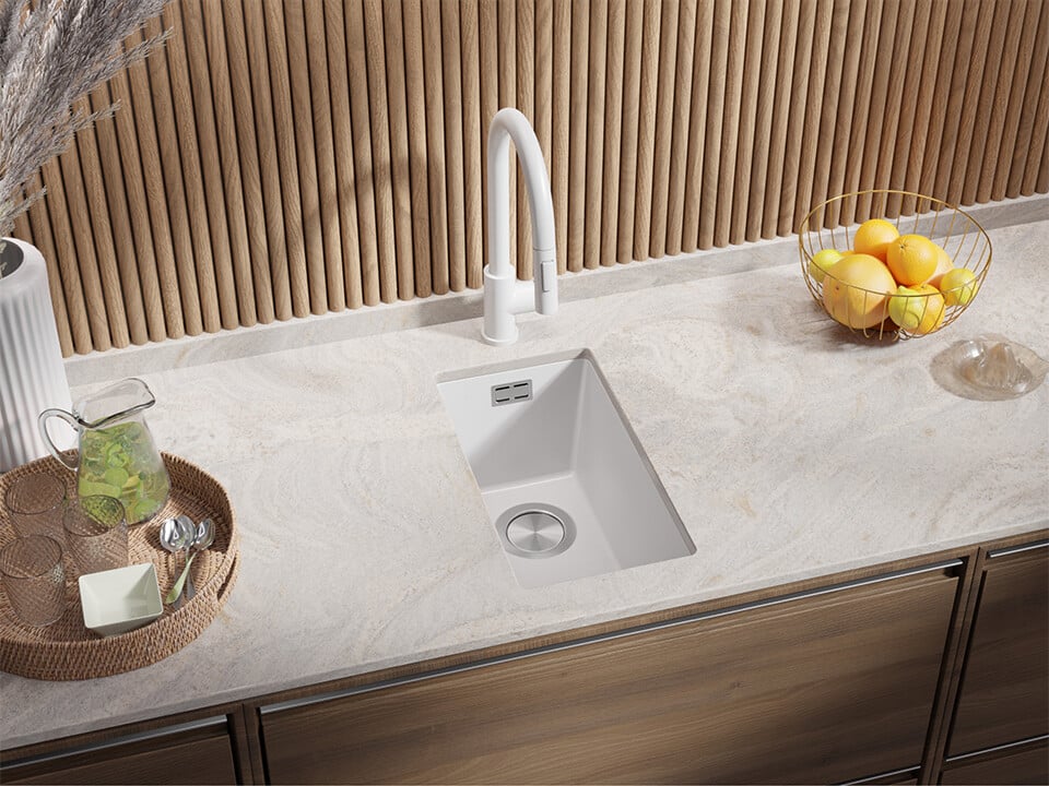 Chiuvetă granit sub blat London 45 XXL – Cuvă 370×430×200 mm