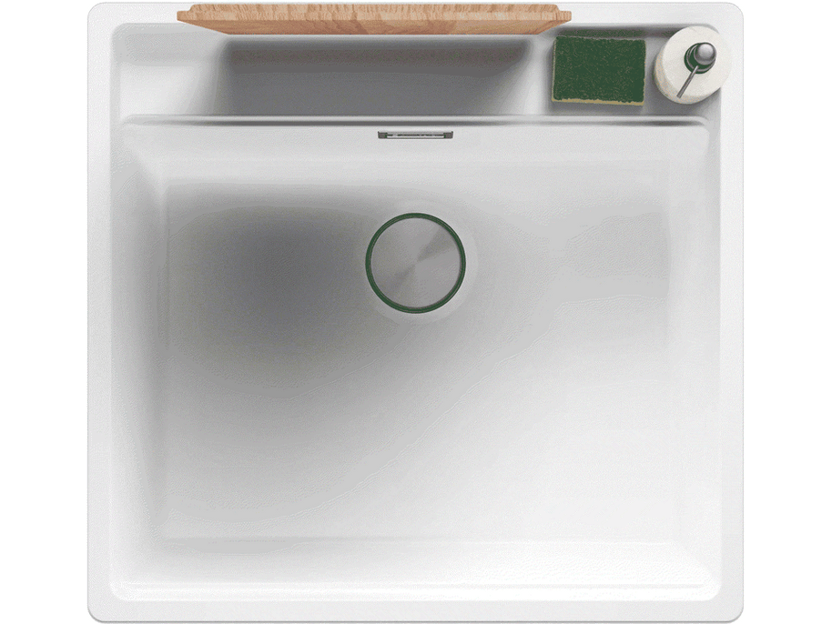 Chiuvetă din granit sub blat Bergen 60 Low Cut – Cuvă MAX 520×400×200 mm, raft Low Cut