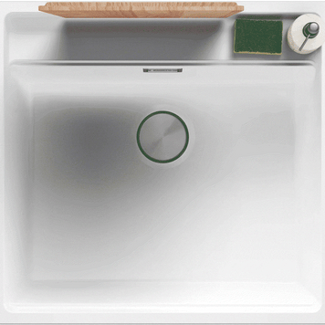 Chiuvetă din granit sub blat Bergen 60 Low Cut – Cuvă MAX 520×400×200 mm, raft Low Cut