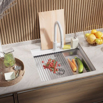 Chiuvetă din granit sub blat Bergen 60 Low Cut – Cuvă MAX 520×400×200 mm, raft Low Cut