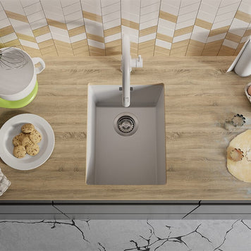 Chiuvetă de bucătărie din granit sub blat cu cea mai mare cuvă XXL – London 40